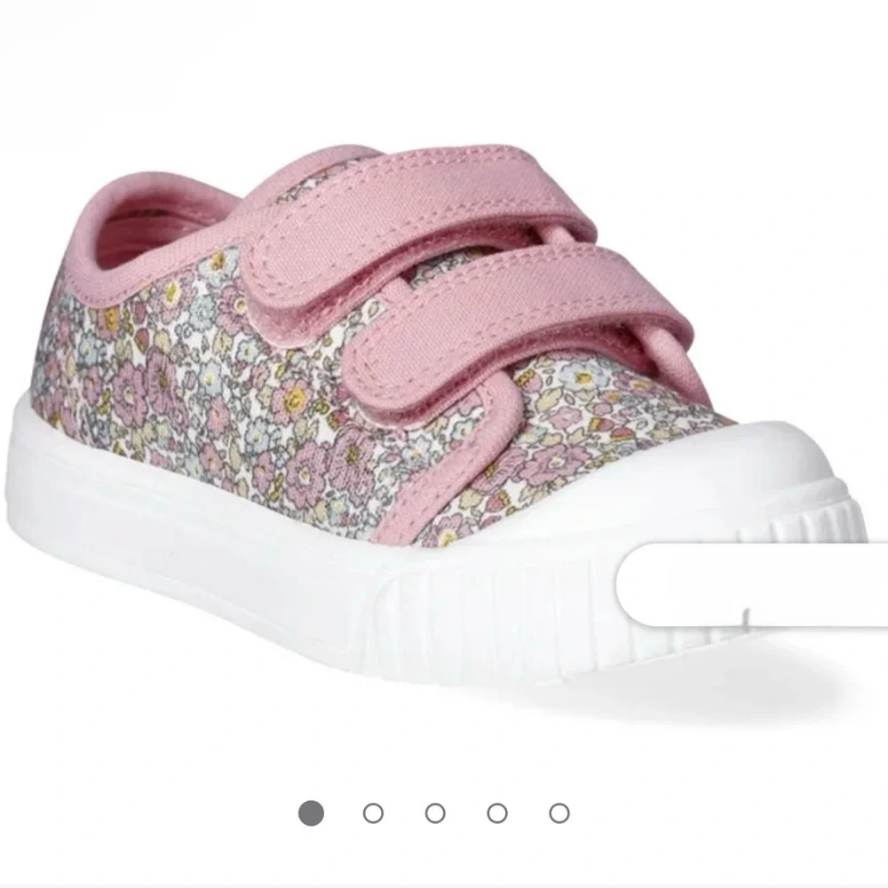 Wonder Nation Pink Floral Kids Sneakers